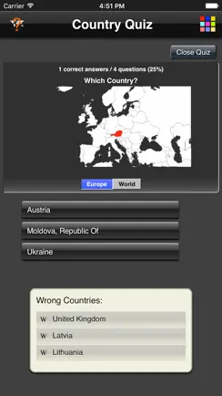 Country Quiz iPhone image 2