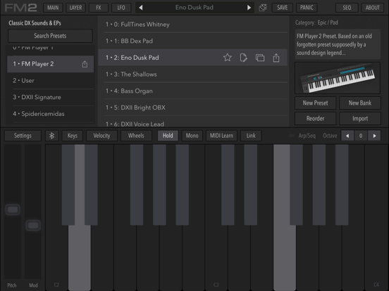 AudioKit FM Player 2: DX Synthのおすすめ画像4