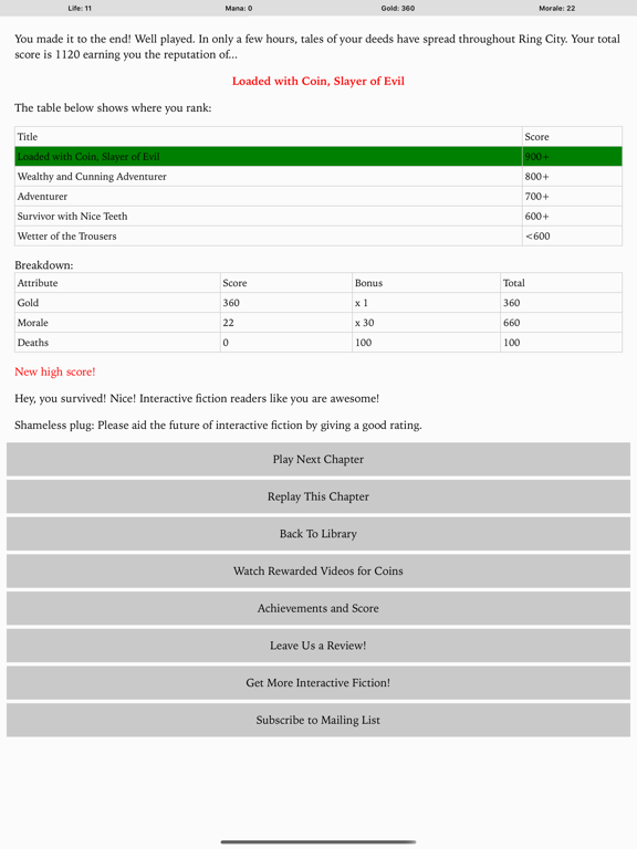 Dungeons and Decisions RPG iPad screenshot 6 - Games app