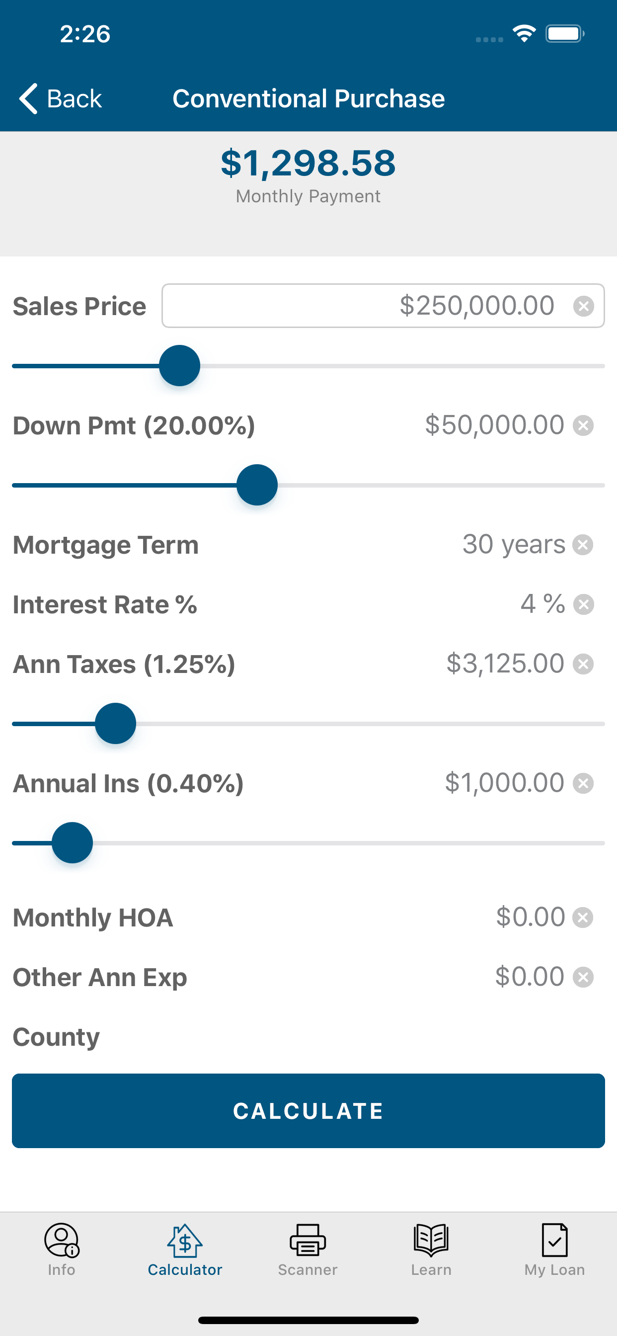 Loan Officer Tool