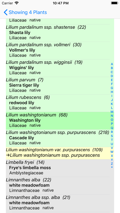 Oregon Wildflower Search Screenshot