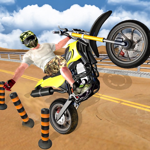 Tricky Bike Beach Stunt Master