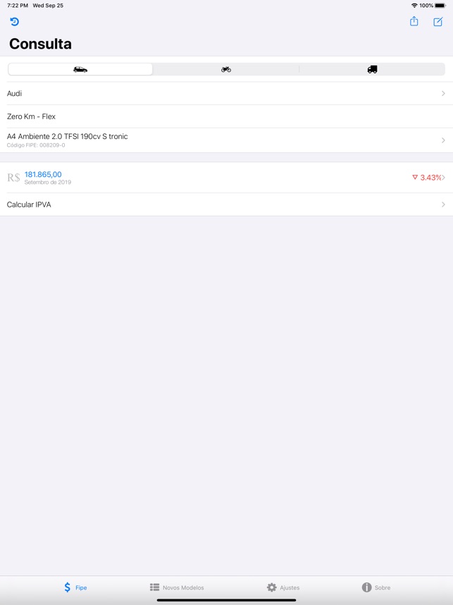 Tabela FIPE Brasil on the App Store