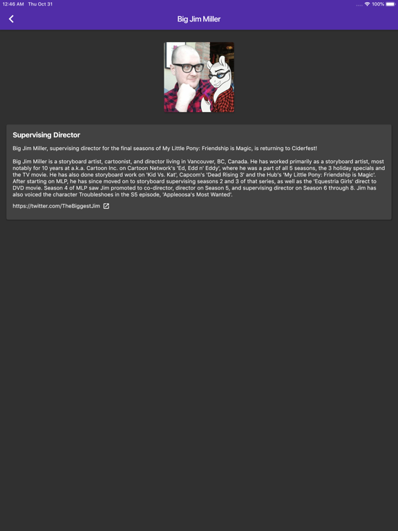 Ponyville Ciderfest Convention iPad screenshot 8 - Reference app