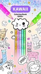 Kawaii Coloring Book Glitter screenshot