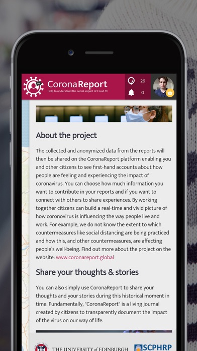 CoronaReport Screenshot