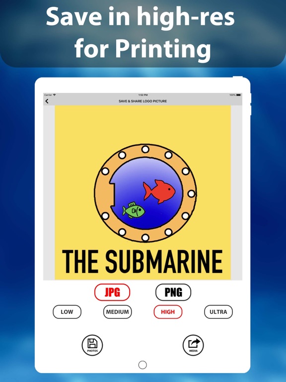 Logo Maker" iPad screenshot 8 - Photo & Video app