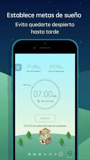 Captura de pantalla de SleepTown en iPhone 2