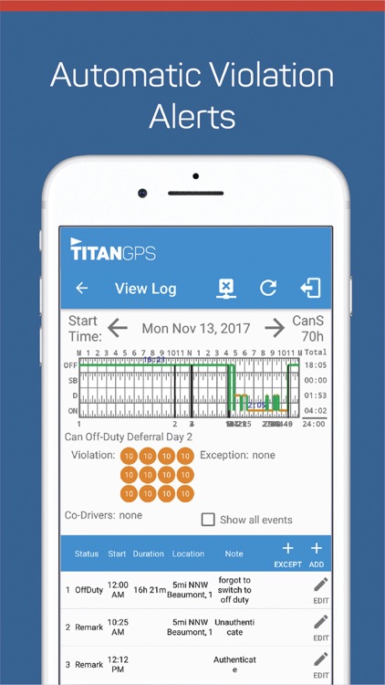 Titan GPS Electronic Logbook by Certified Tracking Solutions Inc.
