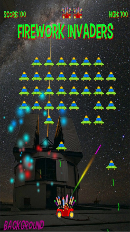 #3. Firework Invaders (iOS) 由: Galatic Droids