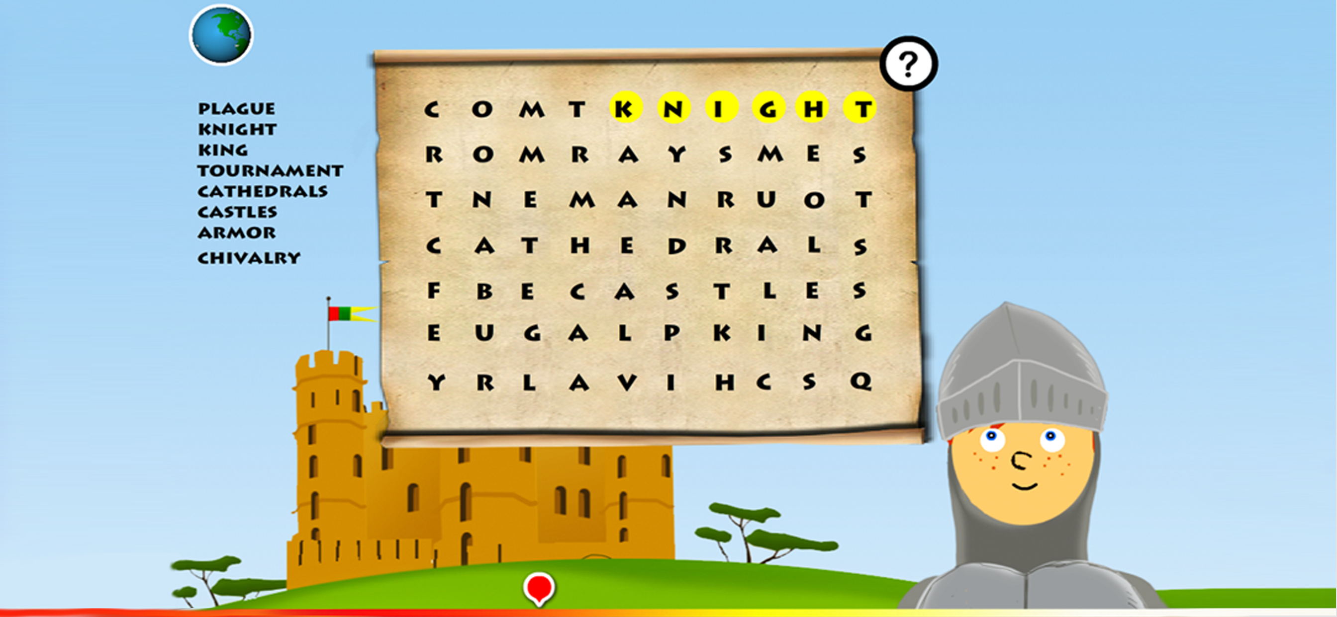 Word Search - History for Kids screenshot 2