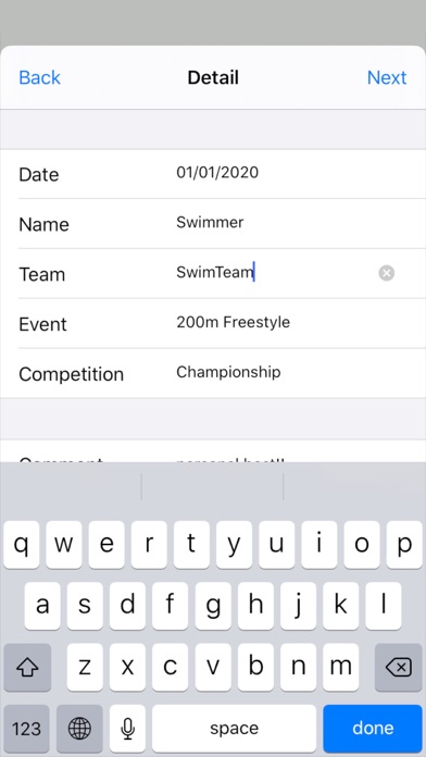 Watch for Swimming Race screenshot 3