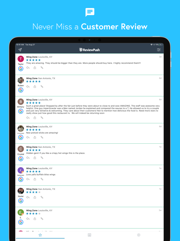 ReviewPush for Business Owners iPad screenshot 2 - Business app