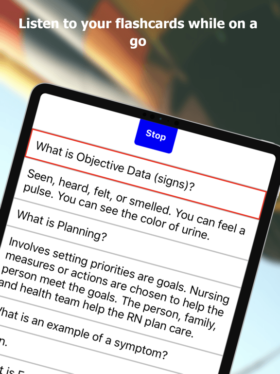 CNA Flashcards iPad screenshot 4 - Education app