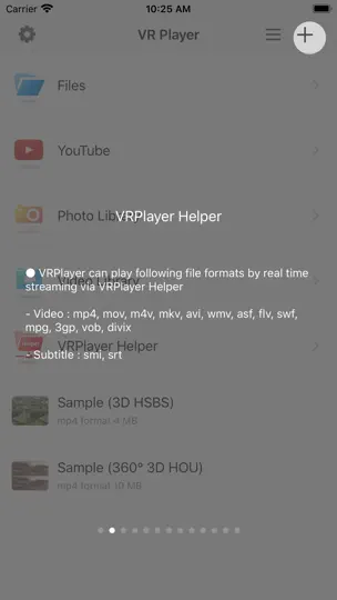 Скриншот VRPlayer Pro : 2D 3D 360°Video на iPhone 3