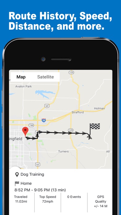 GPS Tracker and Locator Chirp Screenshot