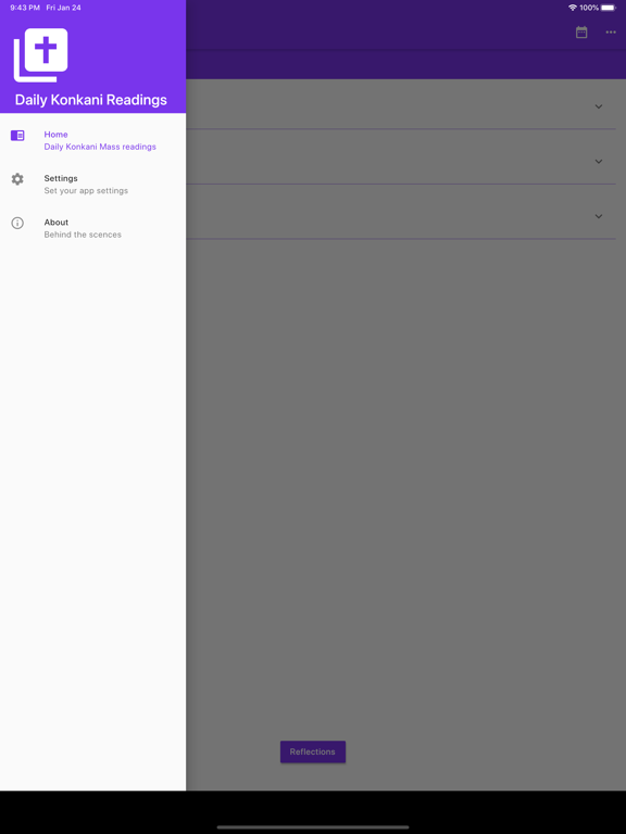 Daily Konkani Readings iPad screenshot 4 - Book app