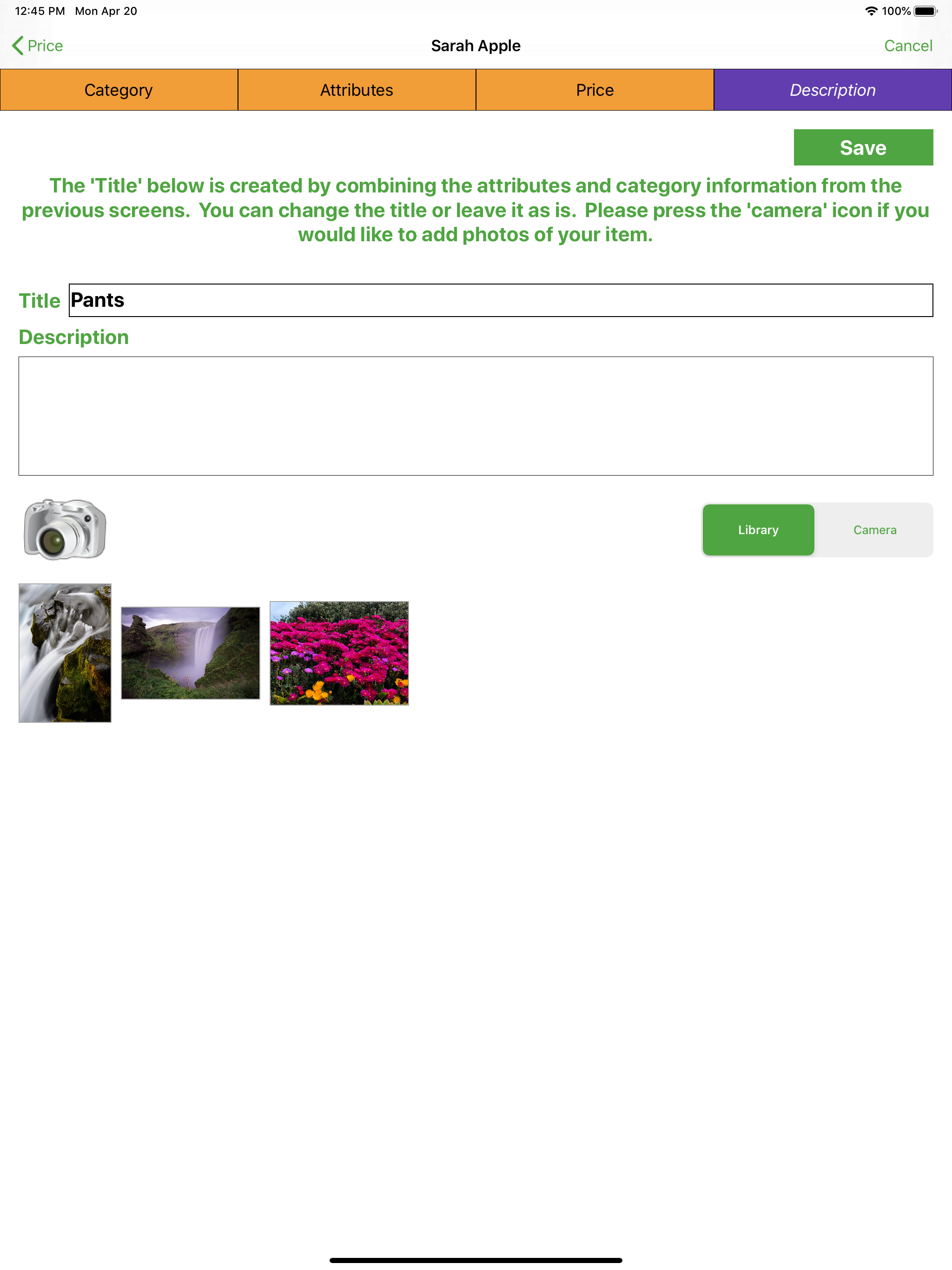 Item Entry Lite