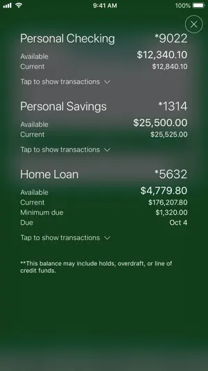 TVFCU Mobile Banking screenshot 1