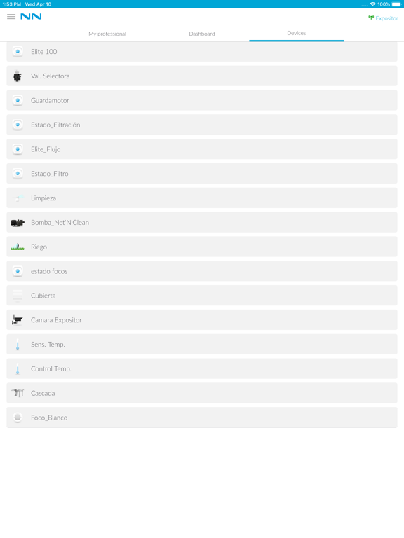 FluidraConnect iPad screenshot