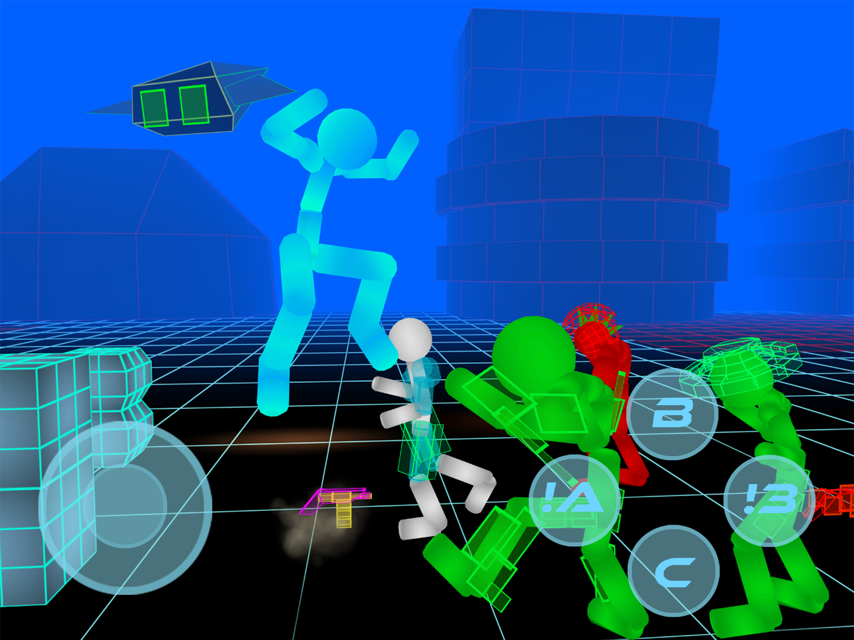 Stickman Neon Street Fighting