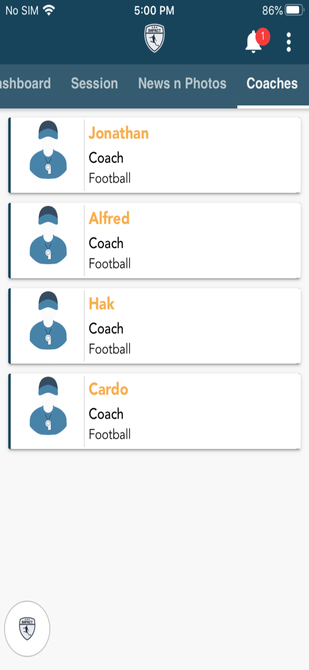 Impact Football Academy screenshot 5