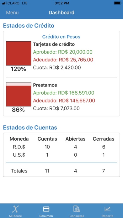 MiData Credito Screenshot