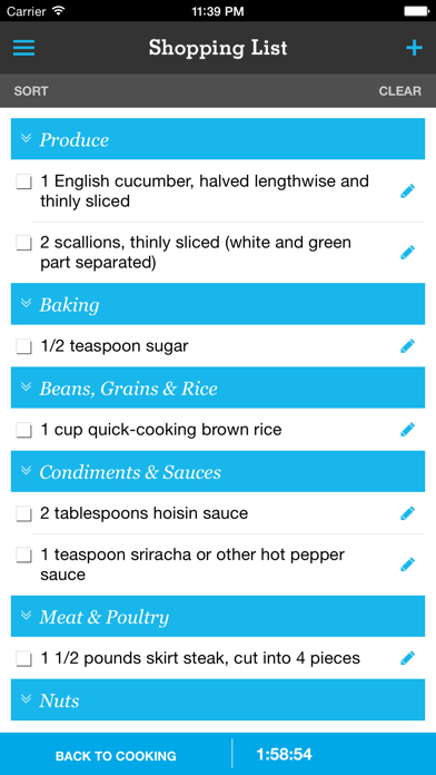 Pepperplate Cooking Planner Screenshot