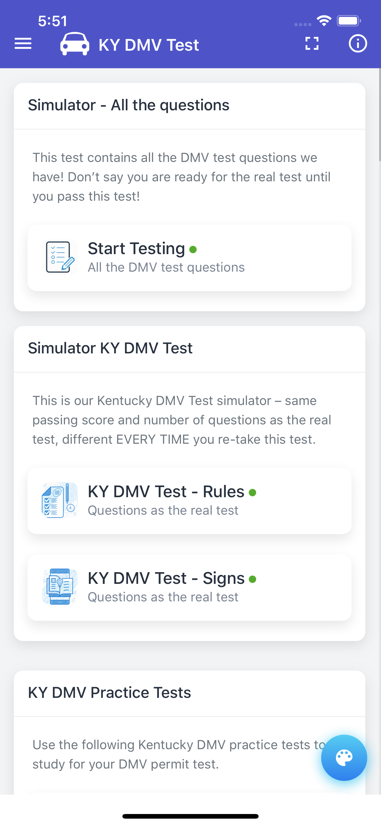 Kentucky DMV Permit Test screenshot 3
