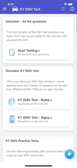 Game screenshot Kentucky DMV Permit Test hack