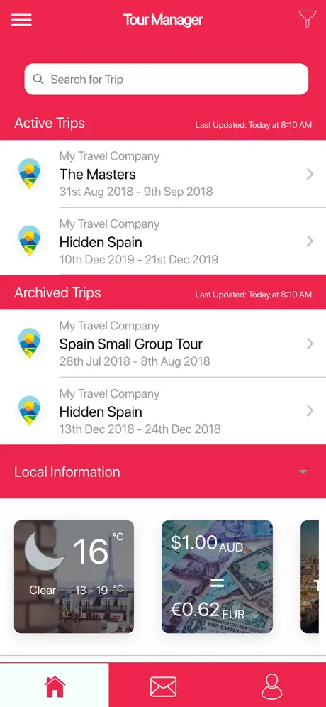 SafeTravels Tour Manager