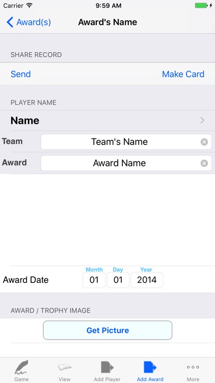 Soccer Player Tracking/Awards screenshot-4