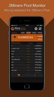 monitor for 2miners pool iphone screenshot 2