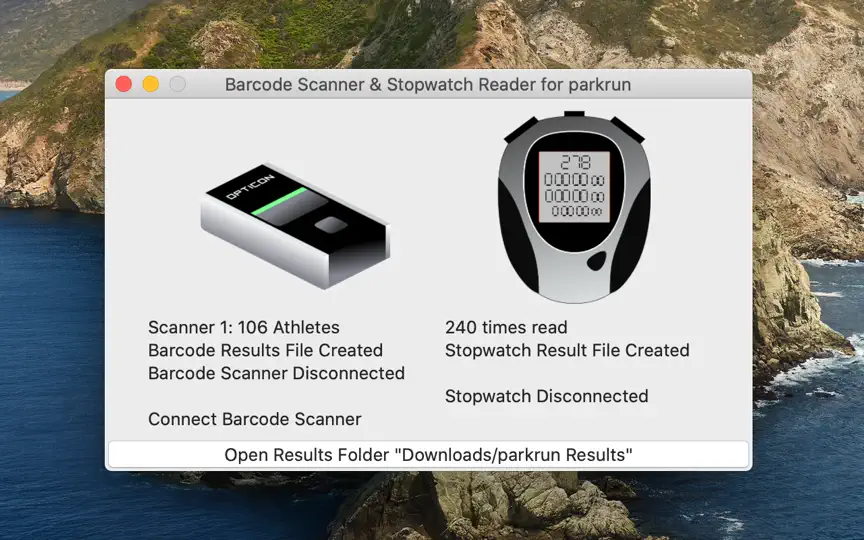 Screenshot von Scanner & Stopwatch auf dem iPhone 1