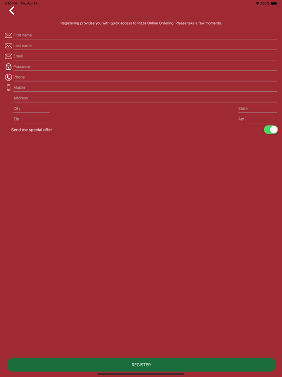 Screenshot #5 pour Marios - Pizza