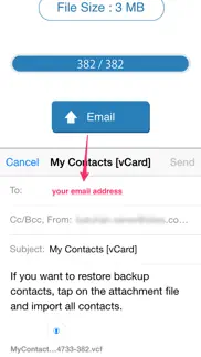 my contacts backup pro iphone screenshot 2