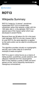 Rot13 (Unix Flashback) screenshot #8 for iPhone