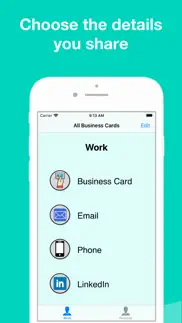 electronic business card iphone screenshot 3