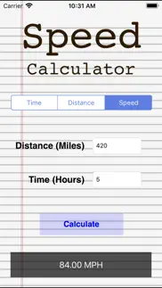 distance speed time calculator iphone screenshot 3