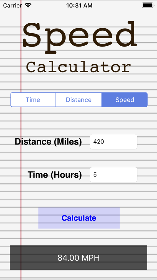 #3. Distance Speed Time Calculator (iOS) 由: Rocket Splash Games