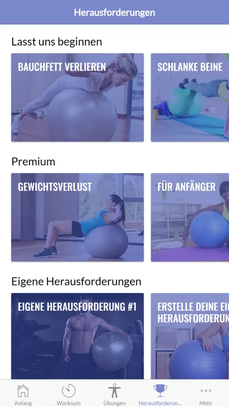 Gymnastikball Übungen