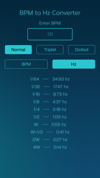 BPM to MS Converter Screenshot