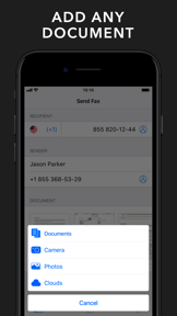 FAX from iPhone & iPad App screenshot