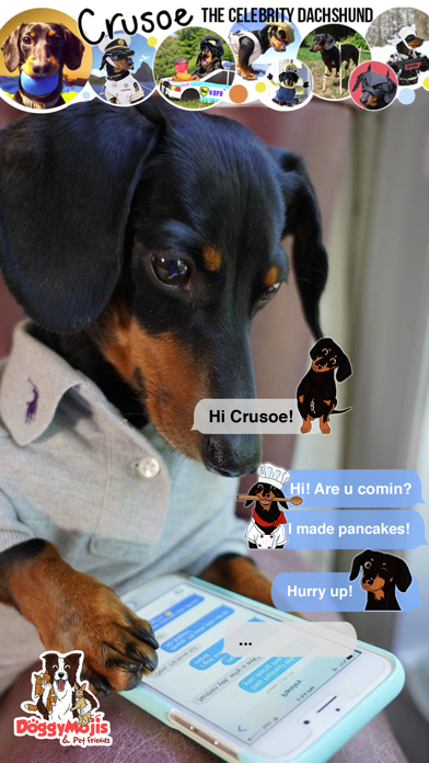 CrusoeMoji - Dachshund sticker Screenshot