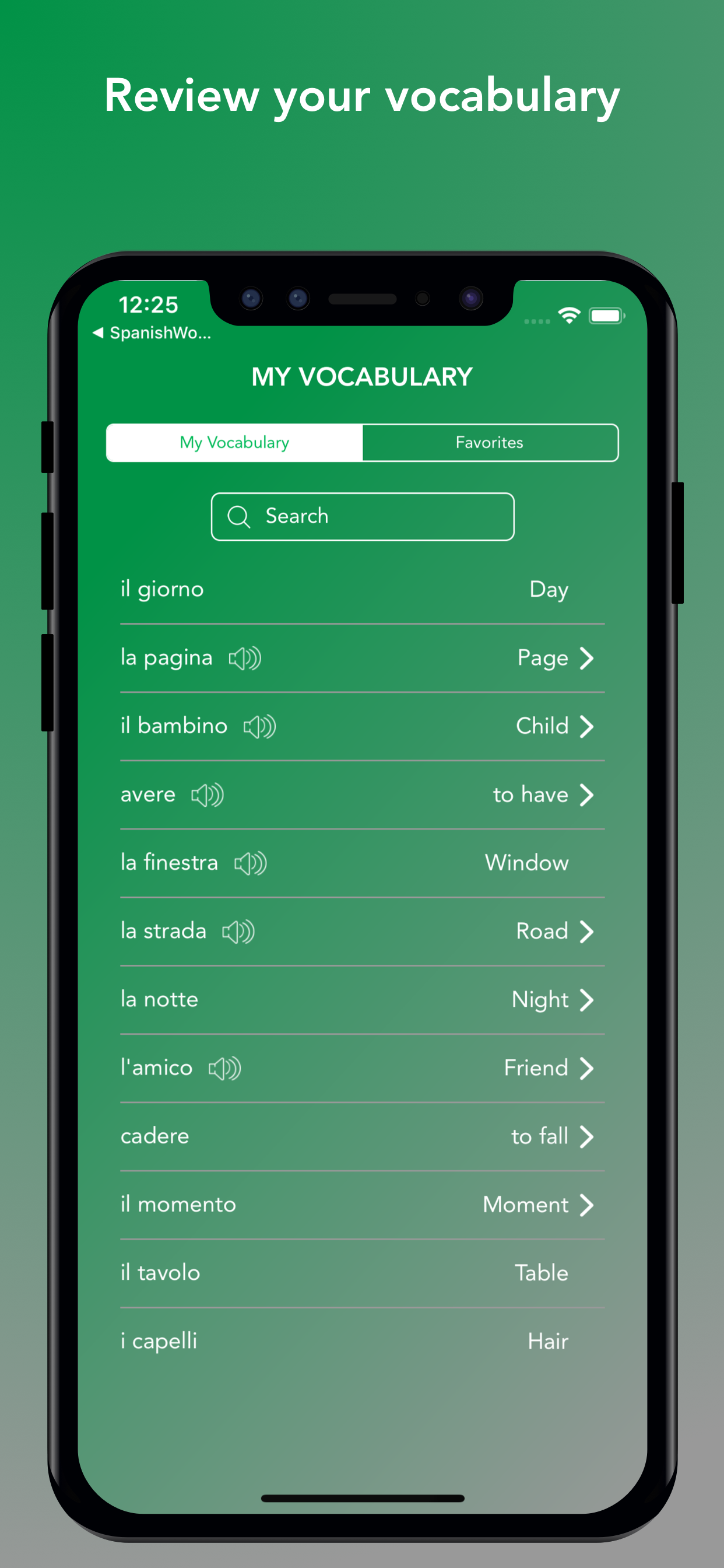 Tobo: Learn Italian Vocabulary screenshot 8