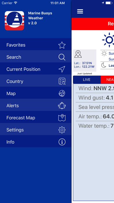 NOAA NDBC Buoy Live Marineのおすすめ画像4