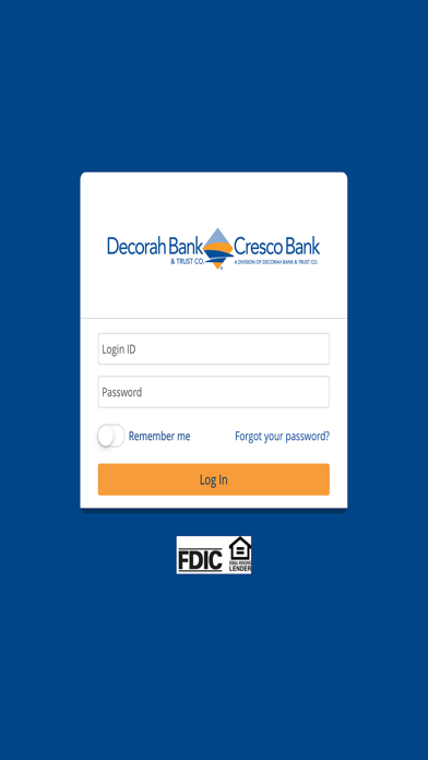 Decorah Bank & Cresco Bank Screenshot