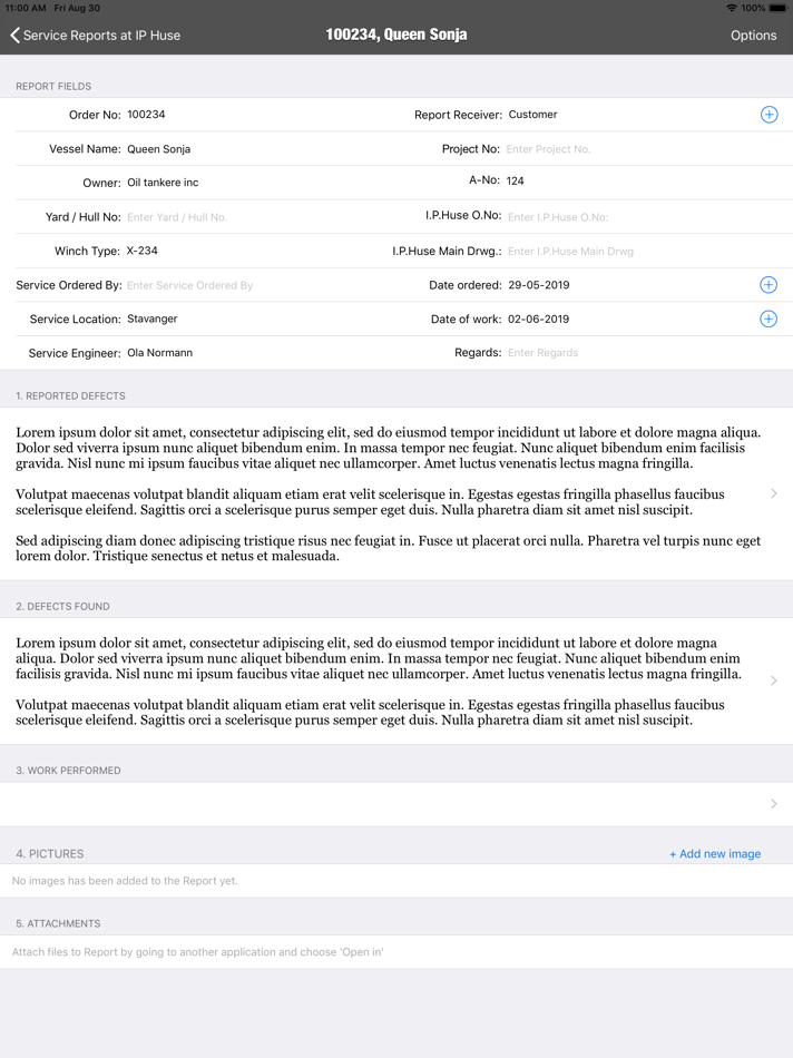#1. Service Reports (iOS) 由: Metabits AS