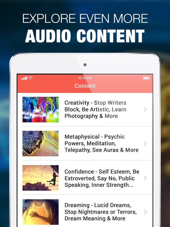 Hypnosis for Brain Training iPad screenshot 4 - Health & Fitness app