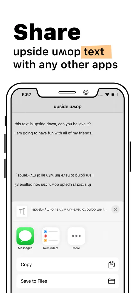 Upside Down Text ∞